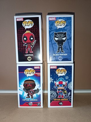 Lote 4 Funko Pop Marvel Studios