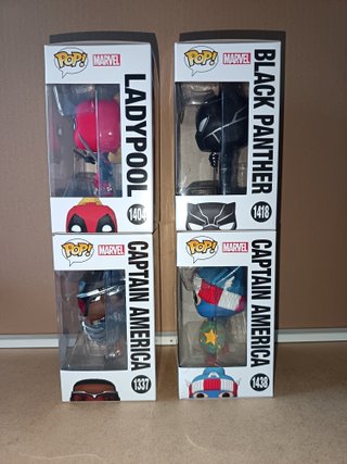 Lote 4 Funko Pop Marvel Studios
