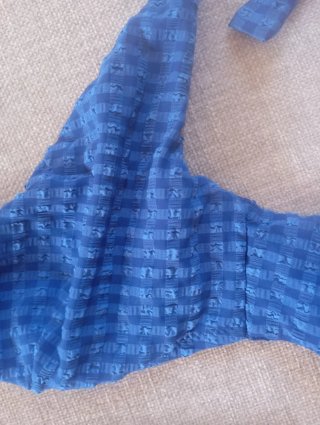 Bikini Calzedonia cuadros azul Talla S