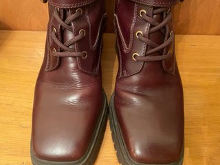 UTERQÜE - botines tacón piel Burdeos 39