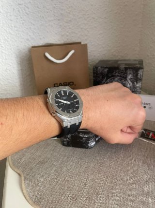 Reloj Casio G-Shock GA-2100 Plata Negro