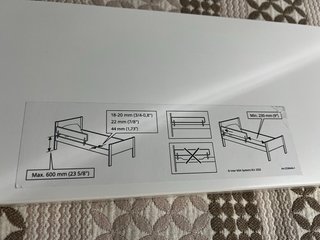 Barrera Cama Infantil IKEA Blanca