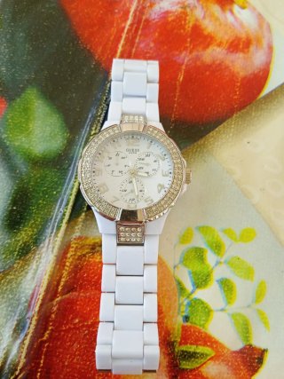 Orologio Guess donna bianco e argento