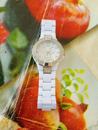 Orologio Guess donna bianco e argento
