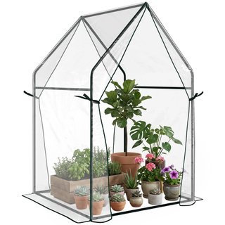 Mini Serra da Giardino con 2 Porte Avvolgibili