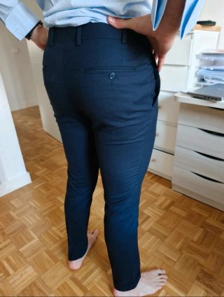 Pantalón traje Silbón azul marino T42