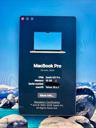 MacBook Pro 16 M2 Pro 16GB/512GB (2023)
