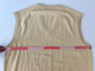Chaleco Burberrys amarillo vintage lana merino
