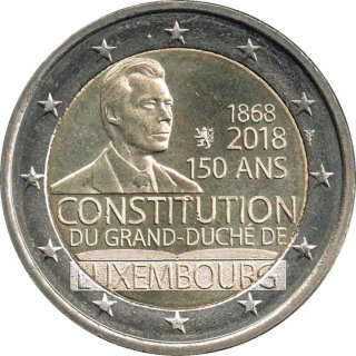 Moneda 2€ Luxemburgo 2018 Constitución