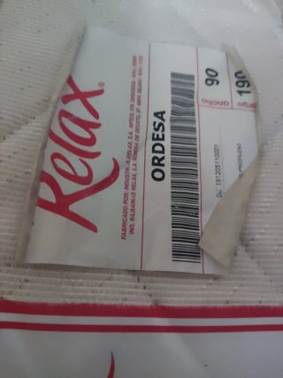 Colchón con funda textil, marca RELAX,