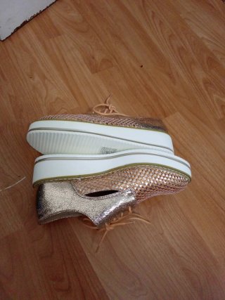Zapatos dorados mujer talla 37