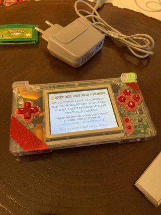 Nintendo DS Lite Transparente Roja + GBA LeafGreen