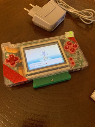 Nintendo DS Lite Transparente Roja + GBA LeafGreen