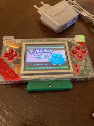 Nintendo DS Lite Transparente Roja + GBA LeafGreen