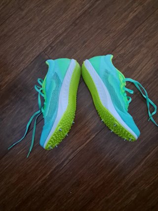 Zapatillas KIPRUN Tacos Atletismo Verde/Azul