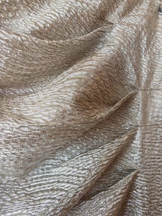 Vestido fiesta asimétrico oro plata Talla S