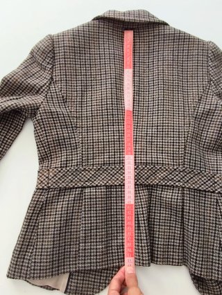 Massimo Dutti Chaqueta Lana Cuadros