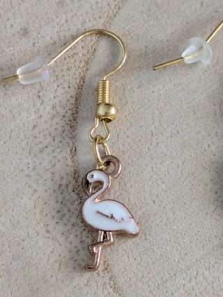 Pendientes Flamenco Esmaltados Dorados