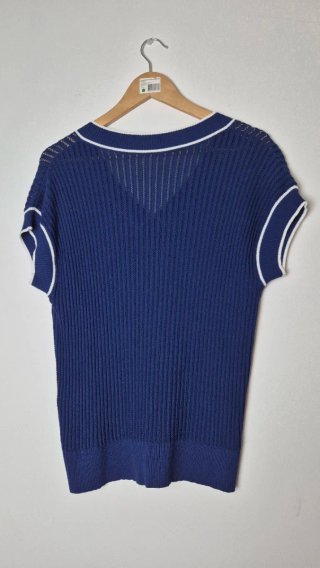 Camisola de Malha Azul Mulher