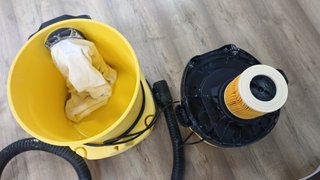Lijadora Yeso Extensible y Aspirador Karcher