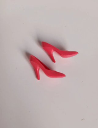scarpe Barbie anni '80 color anguria
