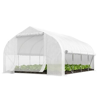 Serra Giardino 4x3m Tunnel 8 Finestre Avvolgibili