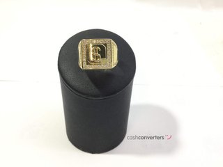 sello oro 18k con circonita