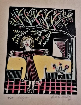 Grabado original Alegría! Roberta Matheu 1/50