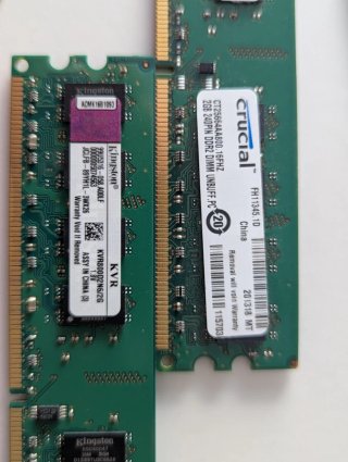 Memoria RAM Crucial, HyperX, Kingston