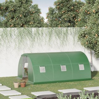 Serra a Tunnel da Esterno 4.5x3x2m e 6 Finestre