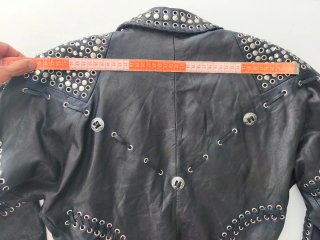 Chaqueta cuero tachuelas vintage 80s