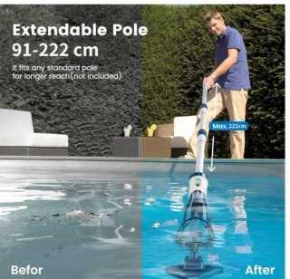 Aspirador Piscina Enhulk Batería Azul/Blanco