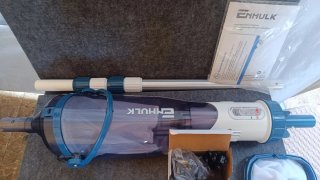 Aspirador Piscina Enhulk Batería Azul/Blanco