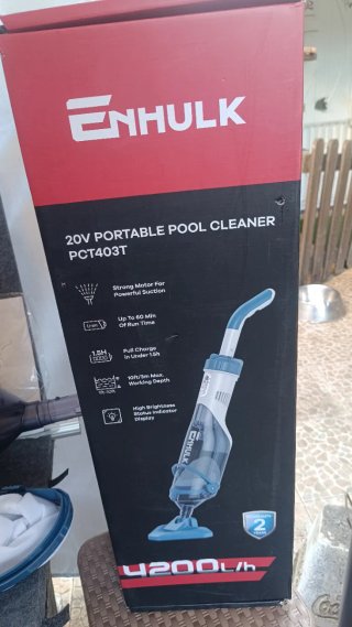 Aspirador Piscina Enhulk Batería Azul/Blanco