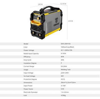 Soldadora Inverter MMA 200A IGBT