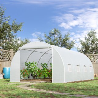 Serra da Giardino Tunnel Per Piante 6x3x2m Bianco