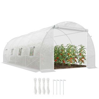 Serra da Giardino Tunnel Per Piante 6x3x2m Bianco