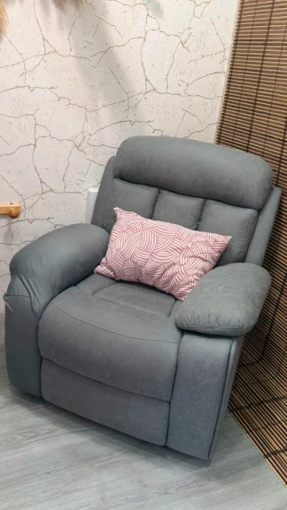 Poltrona relax manuale grigia