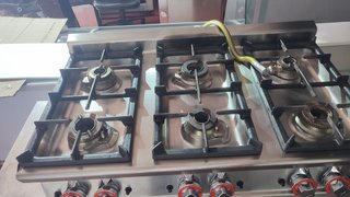 Cocina sobremesa Lotus 6 fuegos 2 mano