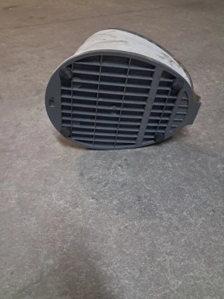 Inflador de pie gris con manguera