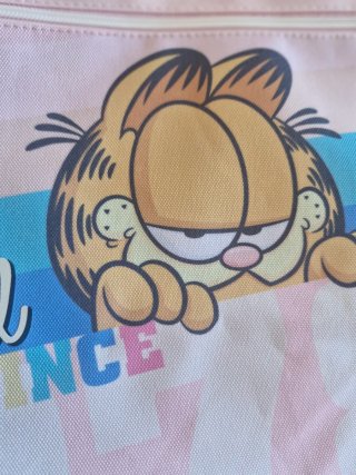 Mochila Saco Rosa Garfield Retro Est. 1978
