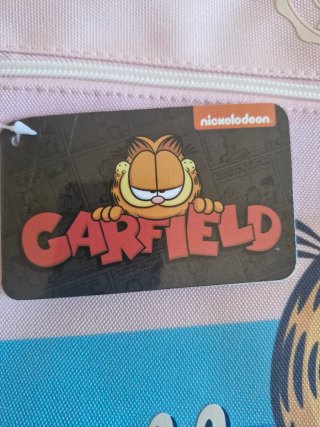 Mochila Saco Rosa Garfield Retro Est. 1978