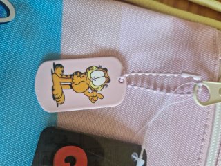 Mochila Saco Rosa Garfield Retro Est. 1978