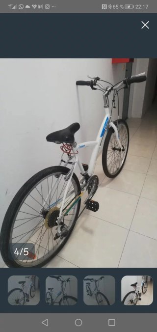 Bicicleta Paseo Blanca B'Twin Original