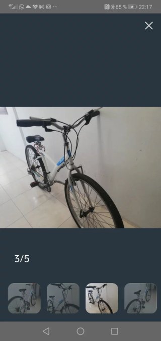 Bicicleta Paseo Blanca B'Twin Original