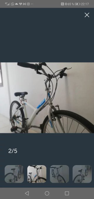 Bicicleta Paseo Blanca B'Twin Original