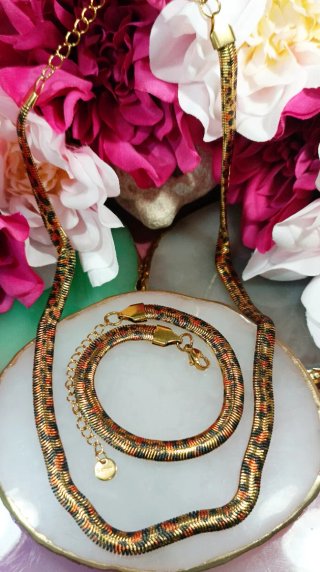 Conjunto Acero Inoxidable Leopardo