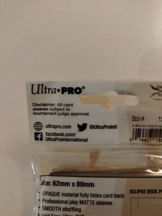 Ultra Pro Bustine Protettive Matte 60pz Giallo/Ver