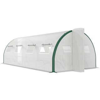 Serra a Tunnel 6x3 m con 2 Ingressi e 8 Finestre