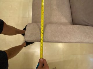 Sofá beige de tela